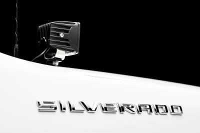 ZROADZ OFF ROAD PRODUCTS - 2019-2021 Chevrolet Silverado 1500/2022-2022 Silverado 1500 Hood Hinge LED Bracket to mount (2) 3 Inch LED Pod Lights - PN #Z362181 - Image 5