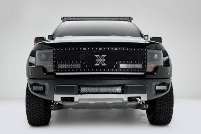 ZROADZ OFF ROAD PRODUCTS - 2010-2014 Ford F-150 Raptor Front Bumper Center LED Kit with (1) 20 Inch LED Straight Double Row Light Bar - Part # Z325661-KIT - Image 4