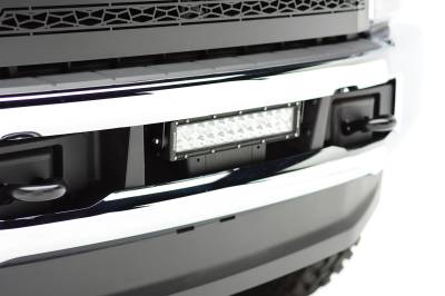 ZROADZ OFF ROAD PRODUCTS - 2017-2019 Ford Super Duty Front Bumper Center LED Kit with (1) 12 Inch LED Straight Double Row Light Bar - Part # Z325471-KIT - Image 2