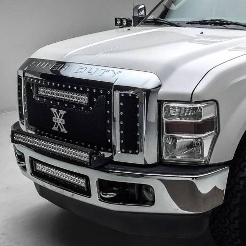 ZROADZ OFF ROAD PRODUCTS - 2008-2010 Ford Super Duty Front Bumper Center LED Bracket to mount 20 Inch LED Light Bar - PN #Z325632 - Image 1
