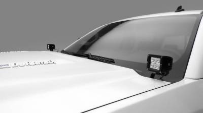 ZROADZ OFF ROAD PRODUCTS - 2015-2019 Chevrolet Silverado HD Hood Hinge LED Kit with (2) 3 Inch LED Pod Lights - Part # Z361221-KIT2 - Image 2