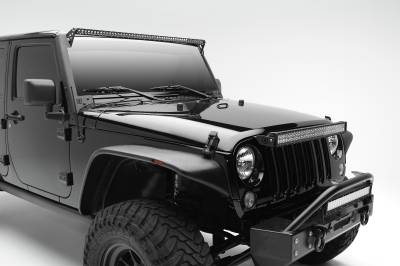 ZROADZ OFF ROAD PRODUCTS - 2007-2018 Jeep JK Above Grille LED Bracket to mount 30 Inch Dual Row LED Light Bar - Part # Z344821 - Image 3