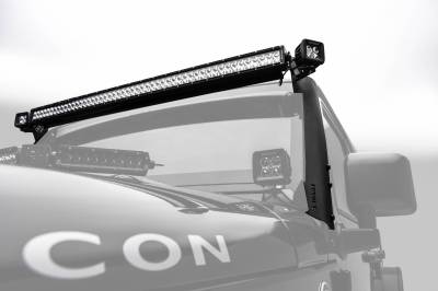 ZROADZ OFF ROAD PRODUCTS - 2007-2018 Jeep JK Front Roof LED Bracket to mount (1) 50 or 52 Inch Staight LED Light Bar - PN #Z374811 - Image 4