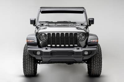 ZROADZ OFF ROAD PRODUCTS - Jeep JL, Gladiator Front Roof LED Kit with (1) 50 Inch LED Straight Single Row Slim Light Bar - Part # Z374831-KITS - Image 2