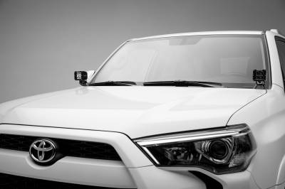 ZROADZ OFF ROAD PRODUCTS - 2014-2020 Toyota 4Runner Hood Hinge LED Kit with (2) 3 Inch LED Pod Lights - PN #Z369491-KIT2 - Image 1