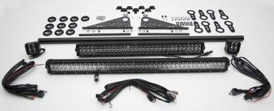 ZROADZ OFF ROAD PRODUCTS - Universal Modular Rack LED Kit with (1) 30 Inch (1) 20 Inch Straight Double Row Light Bars, (2) 3 Inch LED Pod Lights - Part # Z350040-KIT-C - Image 3