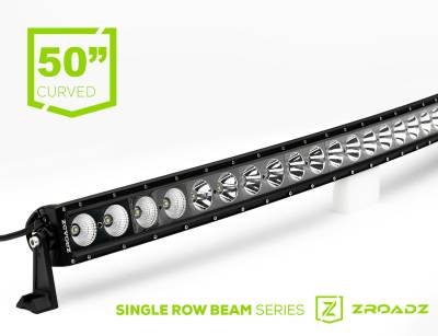 ZROADZ OFF ROAD PRODUCTS - 50 Inch LED Curved Single Row Light Bar - Part # Z30CBCS12W240 - Image 1