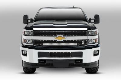 ZROADZ OFF ROAD PRODUCTS - 2015-2019 Silverado, Sierra HD Front Bumper Top LED Kit with (1) 30 Inch LED Straight Double Row Light Bar - PN #Z321221-KIT - Image 2