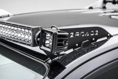 ZROADZ OFF ROAD PRODUCTS - Universal Front Roof LED Bracket to mount (2) 3 Inch LED Pod Lights - PN #Z330001 - Image 11