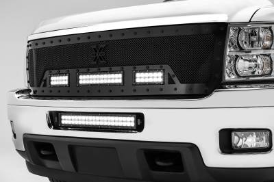 ZROADZ OFF ROAD PRODUCTS - 2011-2013 Chevrolet Silverado 2500, 3500 Front Bumper Center LED Kit with (1) 20 Inch LED Straight Double Row Light Bar - PN #Z321151-KIT - Image 2