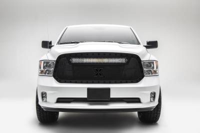 T-REX GRILLES - 2013-2018 Ram 1500 Stealth Torch Grille, Black, 1 Pc, Replacement, Black Studs with (1) 30" LED - PN #6314551-BR - Image 2