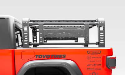ZROADZ OFF ROAD PRODUCTS - 2019-2023 Jeep Gladiator Access Overland Rack With Two Lifting Side Gates, For use on vehicles equipped with Factory TRAIL RAIL CARGO TRACK Systems - Part # Z834111 - Image 10