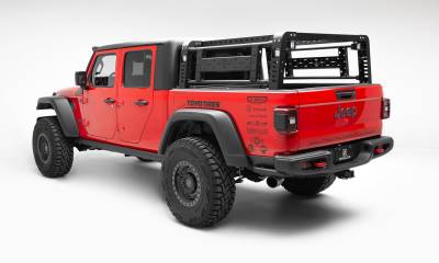 ZROADZ OFF ROAD PRODUCTS - 2019-2022 Jeep Gladiator Access Overland Rack With Two Lifting Side Gates, For use on Factory Trail Rail Cargo Systems - Part # Z834111 - Image 2