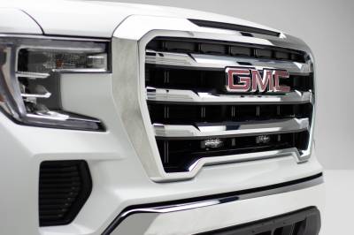 ZROADZ OFF ROAD PRODUCTS - 2019-2021 GMC Sierra 1500 /2022-2022 Sierra 1500 Limited OEM Grille LED Kit with (2) 6 Inch LED Straight Single Row Slim Light Bars - PN #Z412281-KIT - Image 2