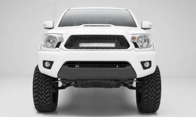 T-REX GRILLES - 2012-2015 Toyota Tacoma Stealth Laser Torch Grille, Black, 1 Pc, Insert, Black Studs with (1) 20" LED - Part # 7319381-BR - Image 1