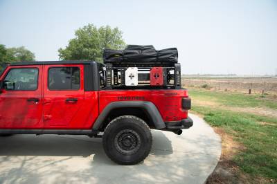 ZROADZ OFF ROAD PRODUCTS - 2019-2023 Jeep Gladiator Access Overland Rack With Three Lifting Side Gates, Without Factory Trail Rail Cargo System - Part # Z834201 - Image 24