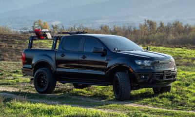 ZROADZ OFF ROAD PRODUCTS - 2019-2021 Ford Ranger Overland Access Rack With Two Lifting Side Gates and (4) 3 Inch ZROADZ LED Pod Lights - Part # Z835101 - Image 21