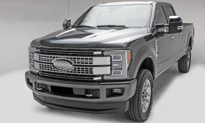 ZROADZ OFF ROAD PRODUCTS - 2017-2019 Ford Super Duty Platinum OEM Grille LED Kit with (2) 10 Inch LED Single Row Slim Light Bar - Part # Z415371-KIT - Image 3