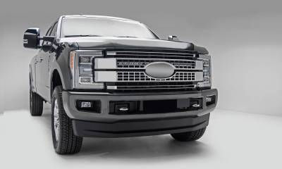 ZROADZ OFF ROAD PRODUCTS - 2017-2019 Ford Super Duty Platinum OEM Grille LED Kit with (2) 10 Inch LED Single Row Slim Light Bar - PN #Z415371-KIT - Image 2