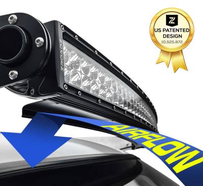 ZROADZ OFF ROAD PRODUCTS - Noise Cancelling Wind Diffuser for (1) 52 Inch Straight LED Light Bar - PN #Z330052S - Image 5