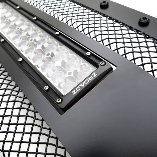 T-REX GRILLES - 2018-2021 Toyota Tundra Stealth Torch Grille, Black, 1 Pc, Replacement, Black Studs with (2) 12" LEDs, Does Not Fit Vehicles with Camera - Part # 6319661-BR - Image 5