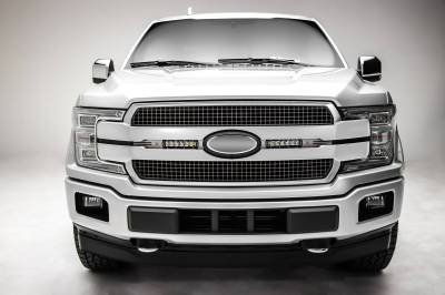 ZROADZ OFF ROAD PRODUCTS - 2018-2020 Ford F-150 Platinum OEM Grille LED Kit with (2) 6 Inch LED Straight Single Row Slim Light Bars - PN# Z415583-KIT - Image 4