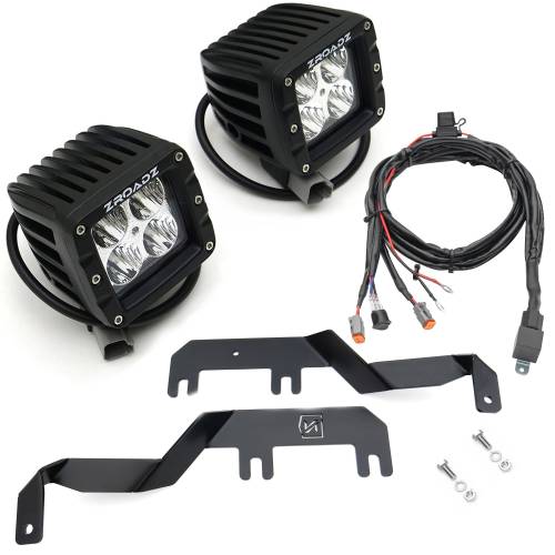 ZROADZ OFF ROAD PRODUCTS - 2017-2022 Ford Super Duty Hood Hinge LED Kit with (2) 3 Inch LED Pod Lights - Part # Z365471-KIT2 - Image 11