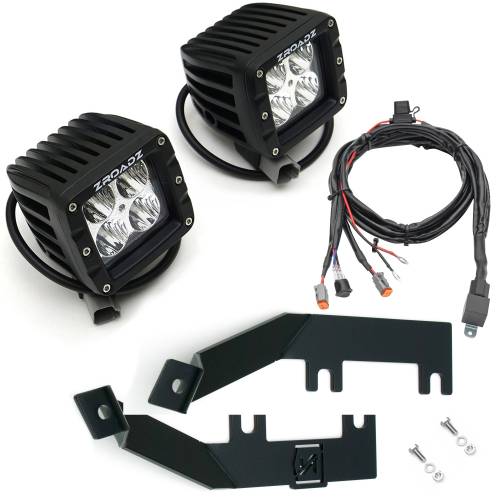 ZROADZ OFF ROAD PRODUCTS - 2008-2010 Ford Super Duty Hood Hinge LED Kit with (2) 3 Inch LED Pod Lights - Part # Z365631-KIT2 - Image 4