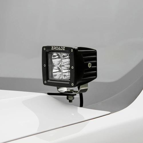 ZROADZ OFF ROAD PRODUCTS - 2008-2010 Ford Super Duty Hood Hinge LED Kit with (2) 3 Inch LED Pod Lights - PN #Z365631-KIT2 - Image 1