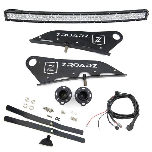 ZROADZ OFF ROAD PRODUCTS - 2005-2022 Toyota Tacoma Front Roof LED Kit with 40 Inch LED Curved Double Row Light Bar - PN #Z339401-KIT-C - Image 6