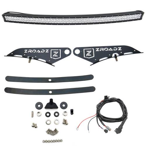 ZROADZ OFF ROAD PRODUCTS - Silverado, Sierra Front Roof LED Kit with 50 Inch LED Curved Double Row Light Bar - PN #Z332081-KIT-C - Image 4