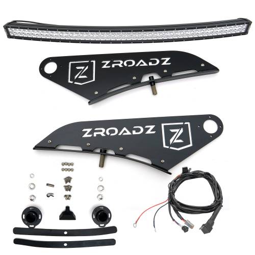 ZROADZ OFF ROAD PRODUCTS - 2015-2021 Ford F-150, Raptor Front Roof LED Kit with 52 Inch LED Curved Double Row Light Bar - PN #Z335662-KIT-C - Image 12
