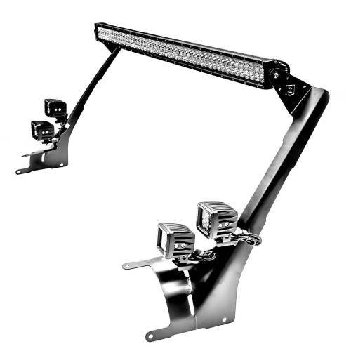 ZROADZ OFF ROAD PRODUCTS - Jeep JL, Gladiator Front Roof LED Kit with (1) 50 Inch LED Straight Double Row Light Bar and (4) 3 Inch LED Pod Lights - Part # Z374831-KIT4 - Image 18