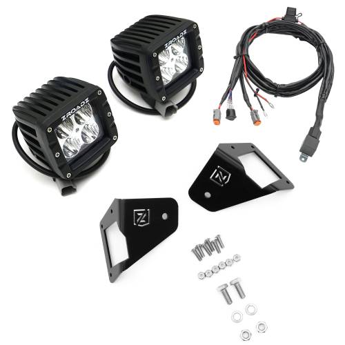 ZROADZ OFF ROAD PRODUCTS - 2007-2018 Jeep JK Front Roof Side LED Kit with (2) 3 Inch LED Pod Lights - Part # Z334811-KIT - Image 8