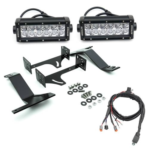 ZROADZ OFF ROAD PRODUCTS - 2016-2019 Nissan Titan Rear Bumper LED Kit with (2) 6 Inch LED Straight Double Row Light Bars - PN #Z387581-KIT - Image 3