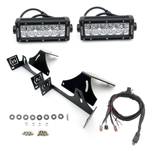 ZROADZ OFF ROAD PRODUCTS - 2017-2022 Ford Super Duty Rear Bumper LED Kit with (2) 6 Inch LED Straight Double Row Light Bars - Part # Z385471-KIT - Image 7