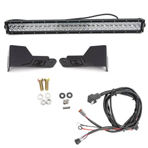 ZROADZ OFF ROAD PRODUCTS - 2008-2010 Ford Super Duty Front Bumper Top LED Kit with (1) 30 Inch LED Straight Double Row Light Bar - PN #Z325631-KIT - Image 3