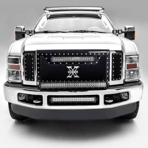 ZROADZ OFF ROAD PRODUCTS - 2008-2010 Ford Super Duty Front Bumper Top LED Kit with (1) 30 Inch LED Straight Double Row Light Bar - PN #Z325631-KIT - Image 1