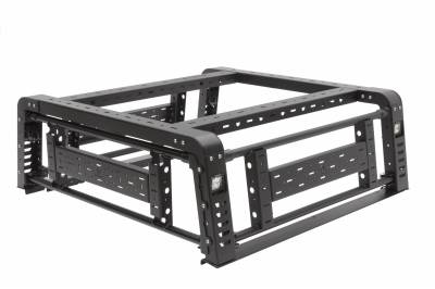ZROADZ OFF ROAD PRODUCTS - 2019-2023 Jeep Gladiator Access Overland Rack With Three Lifting Side Gates, For use on Factory Trail Rail Cargo Systems - Part # Z834211 - Image 32