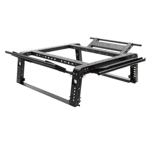 ZROADZ OFF ROAD PRODUCTS - 2019-2022 Jeep Gladiator Access Overland Rack With Three Lifting Side Gates, For use on Factory Trail Rail Cargo Systems - PN #Z834211 - Image 29