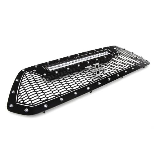 T-REX GRILLES - 2016-2017 Tacoma Laser Torch Grille, Black, 1 Pc, Insert, Chrome Studs with (1) 20" LED - Part # 7319411 - Image 4
