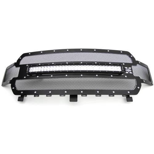 T-REX GRILLES - 2018-2020 F-150 Torch Grille, Black, 1 Pc, Replacement, Chrome Studs with 30 Inch LED, Does Not Fit Vehicles with Camera - PN #6315711 - Image 8