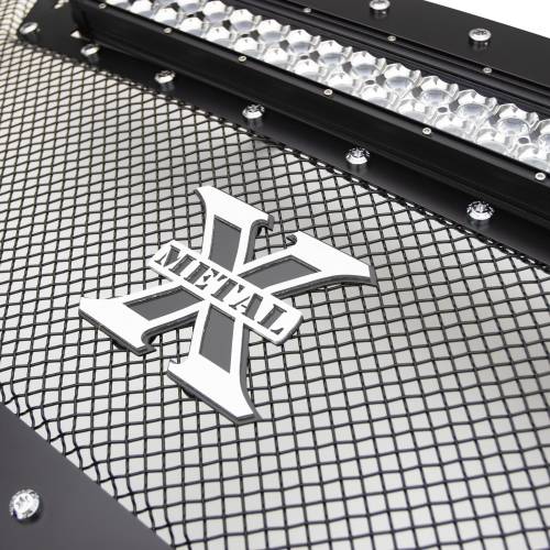 T-REX GRILLES - 2013-2018 Ram 2500, 3500 Torch Grille, Black, 1 Pc, Replacement, Chrome Studs with (1) 20" LED - Part # 6314521 - Image 5