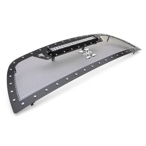 T-REX GRILLES - 2010-2012 Ram 2500, 3500 Torch Grille, Black, 1 Pc, Replacement, Chrome Studs with (1) 20" LED - PN #6314531 - Image 8