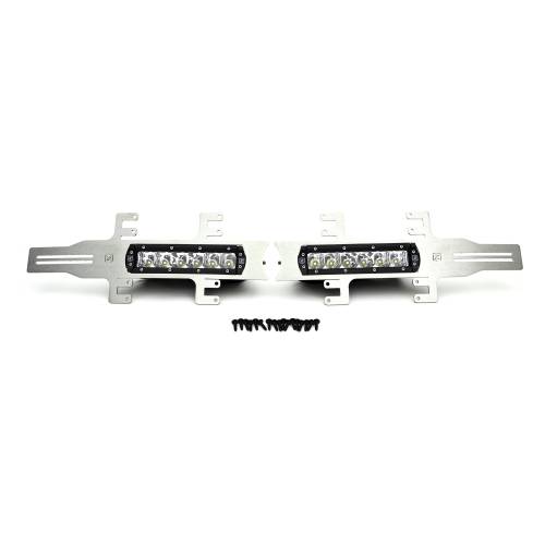ZROADZ OFF ROAD PRODUCTS - 2018-2020 Ford F-150 Platinum OEM Grille LED Kit with (2) 6 Inch LED Straight Single Row Slim Light Bars, Brushed - PN# Z415583-KIT - Image 8