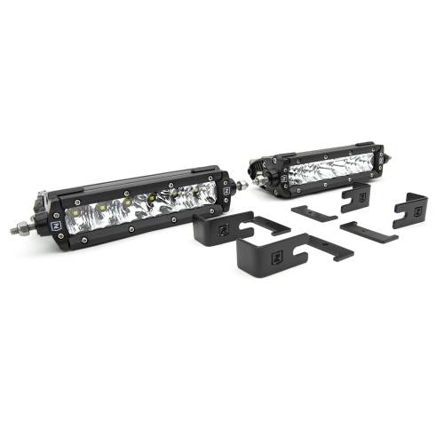 ZROADZ OFF ROAD PRODUCTS - 2019-2022 GMC Sierra 1500 OEM Grille LED Kit with (2) 6 Inch LED Straight Single Row Slim Light Bars - PN #Z412281-KIT - Image 4