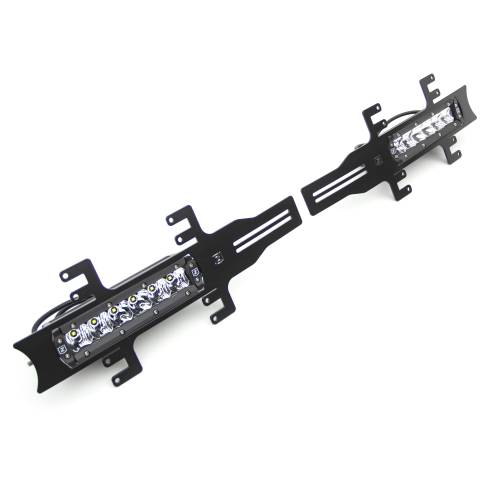 ZROADZ OFF ROAD PRODUCTS - 2018-2020 Ford F-150 Platinum OEM Grille LED Kit with (2) 6 Inch LED Straight Single Row Slim Light Bars - PN# Z415581-KIT - Image 7