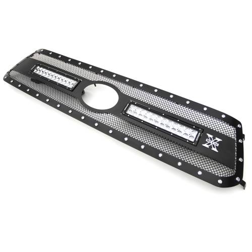 T-REX GRILLES - 2018-2021 Tundra Torch Grille, Black, 1 Pc, Replacement, Chrome Studs with (2) 12" LEDs, Does Not Fit Vehicles with Camera - Part # 6319661 - Image 12