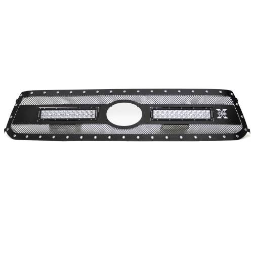 T-REX GRILLES - 2018-2021 Toyota Tundra Torch Grille, Black, 1 Pc, Replacement, Chrome Studs with (2) 12" LEDs, Does Not Fit Vehicles with Camera - Part # 6319661 - Image 13