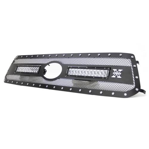 T-REX GRILLES - 2018-2021 Tundra Torch Grille, Black, 1 Pc, Replacement, Chrome Studs with (2) 12" LEDs, Does Not Fit Vehicles with Camera - PN #6319661 - Image 14